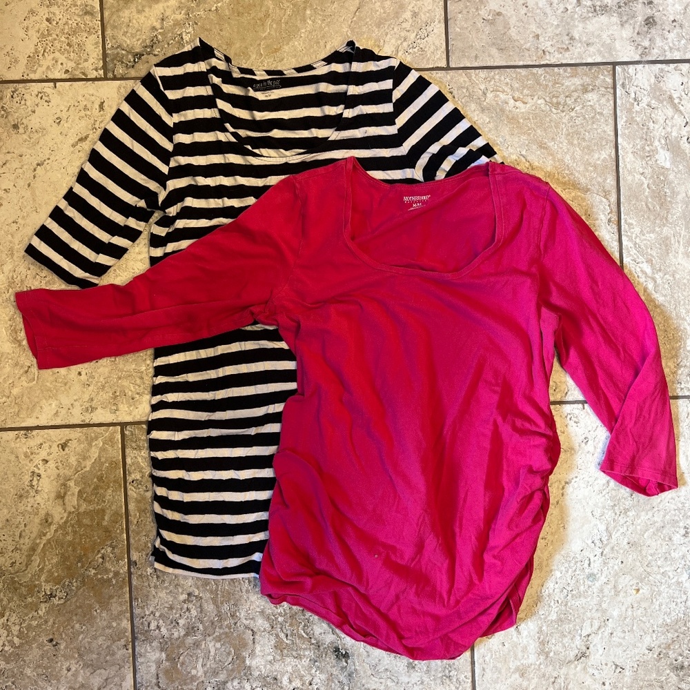 2 maternity tops